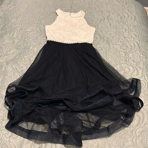Speechless kids girls formal black and ivory dress